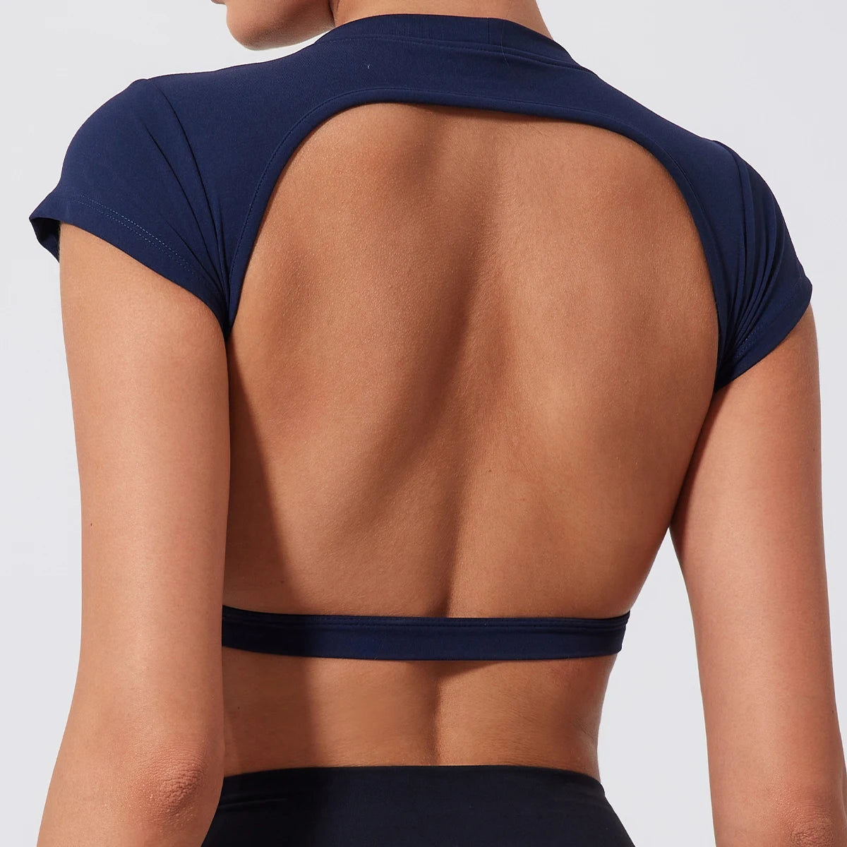 Open Back Crop Top