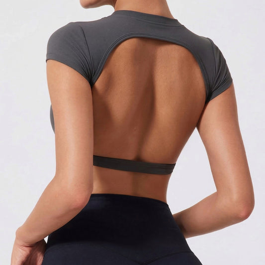 Open Back Crop Top