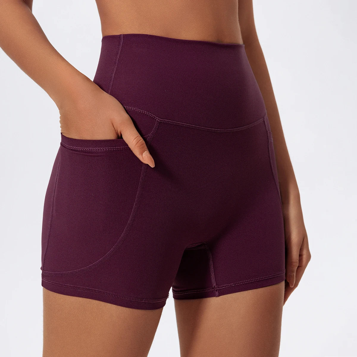 High-Waist Pocket Shorts