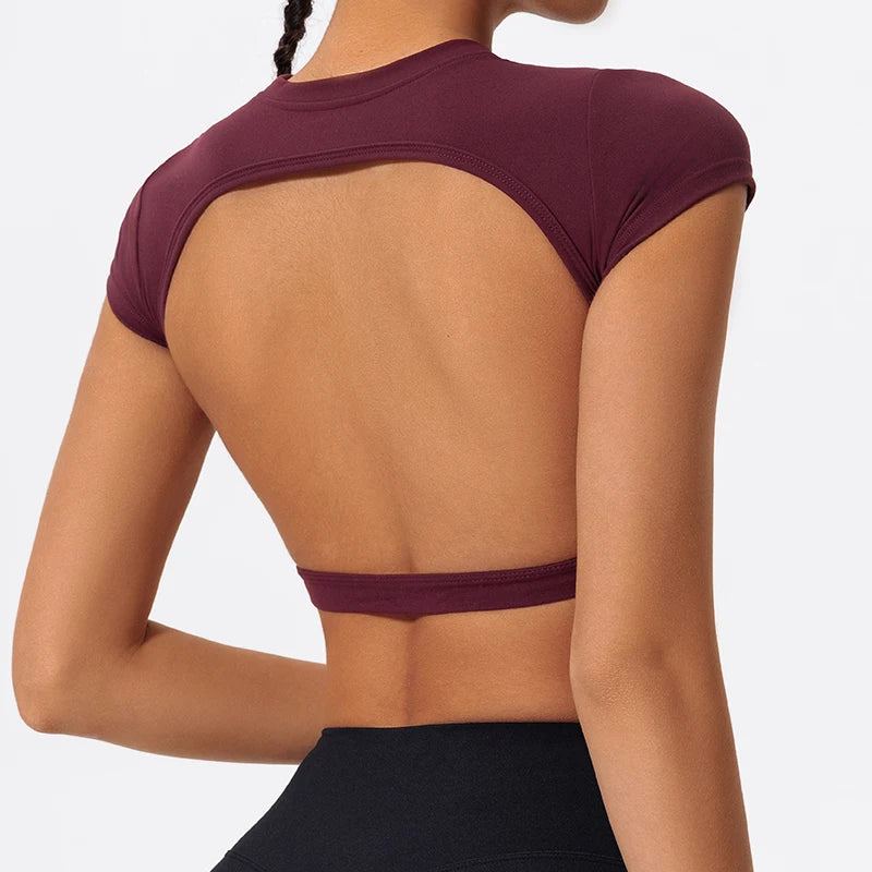 Open Back Crop Top