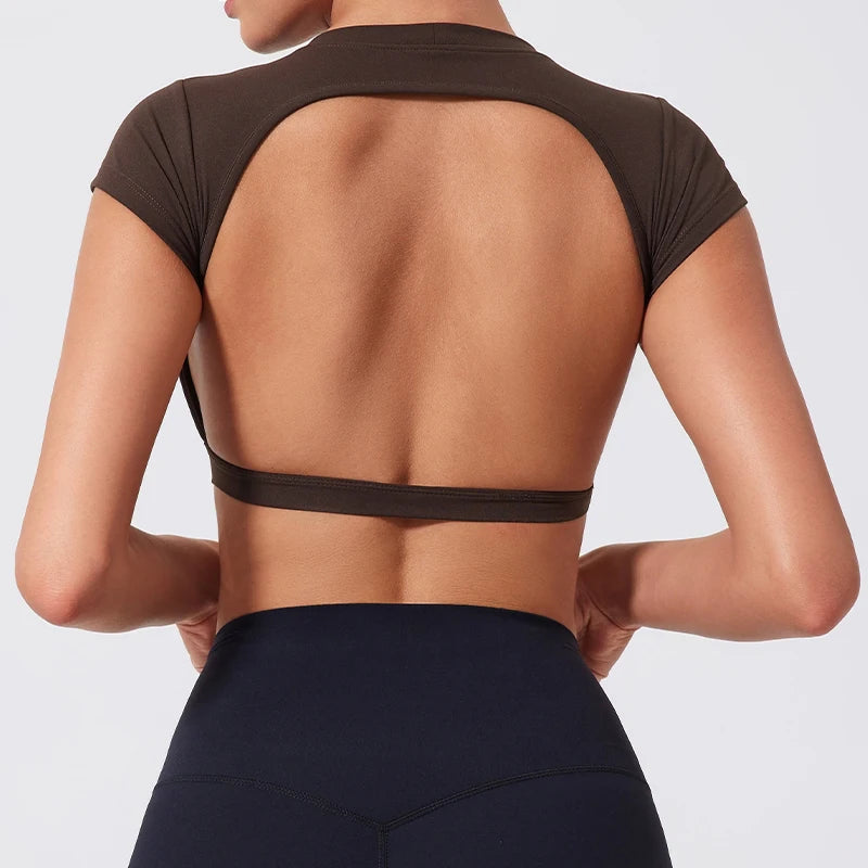 Open Back Crop Top