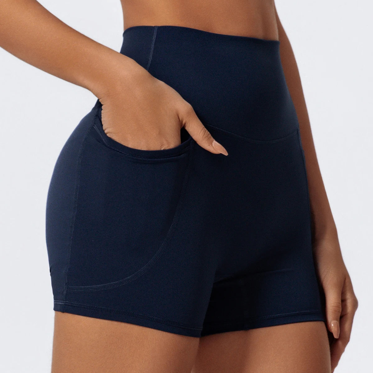 High-Waist Pocket Shorts