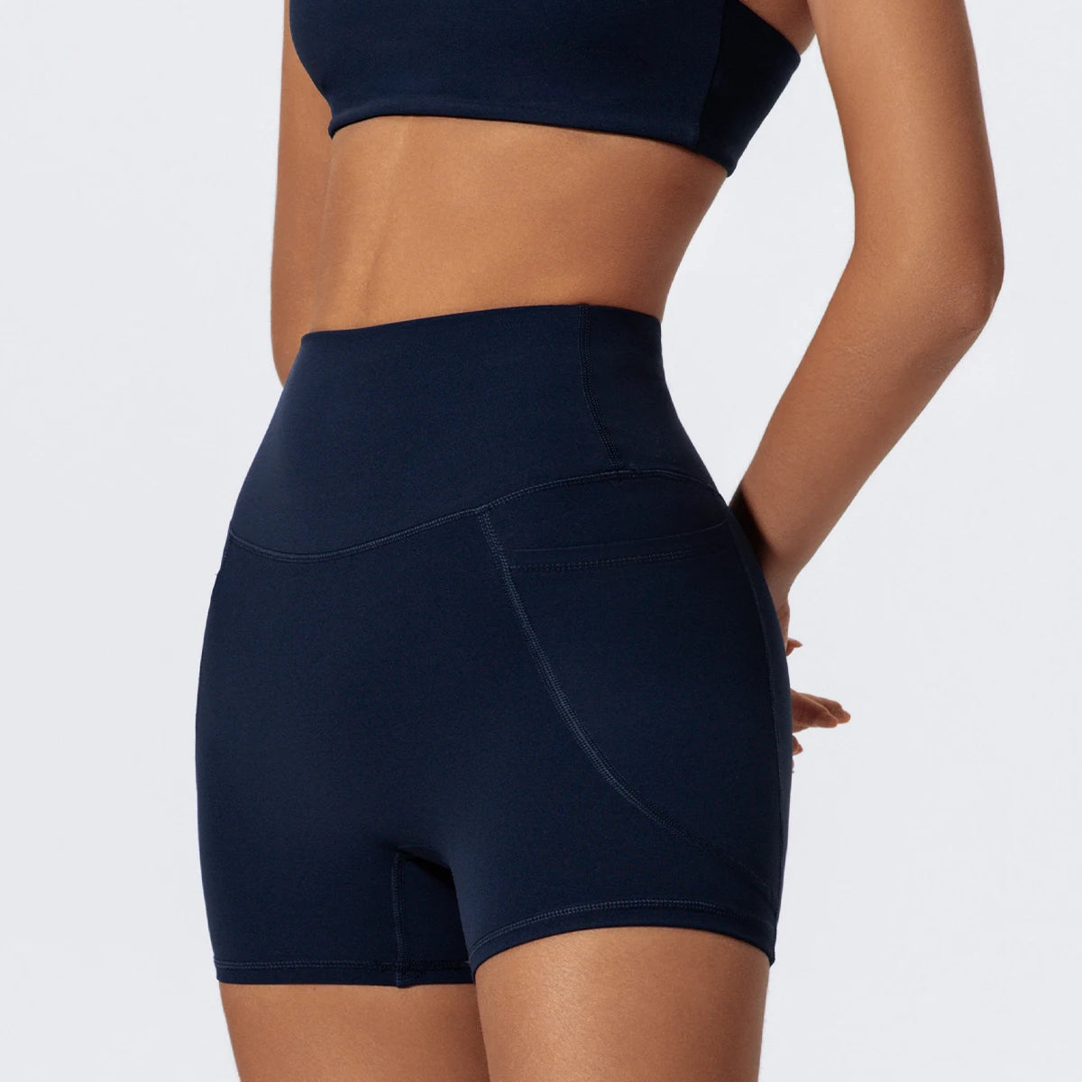 High-Waist Pocket Shorts