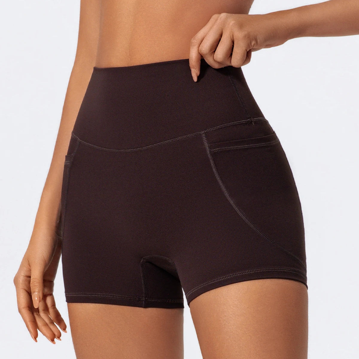 High-Waist Pocket Shorts