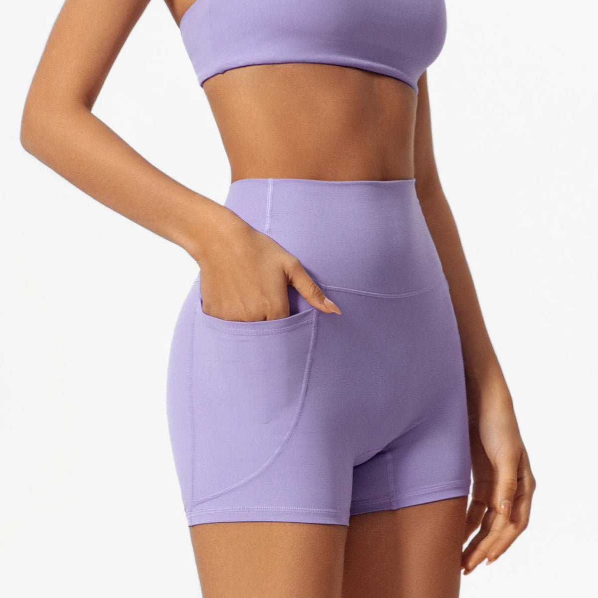 High-Waist Pocket Shorts