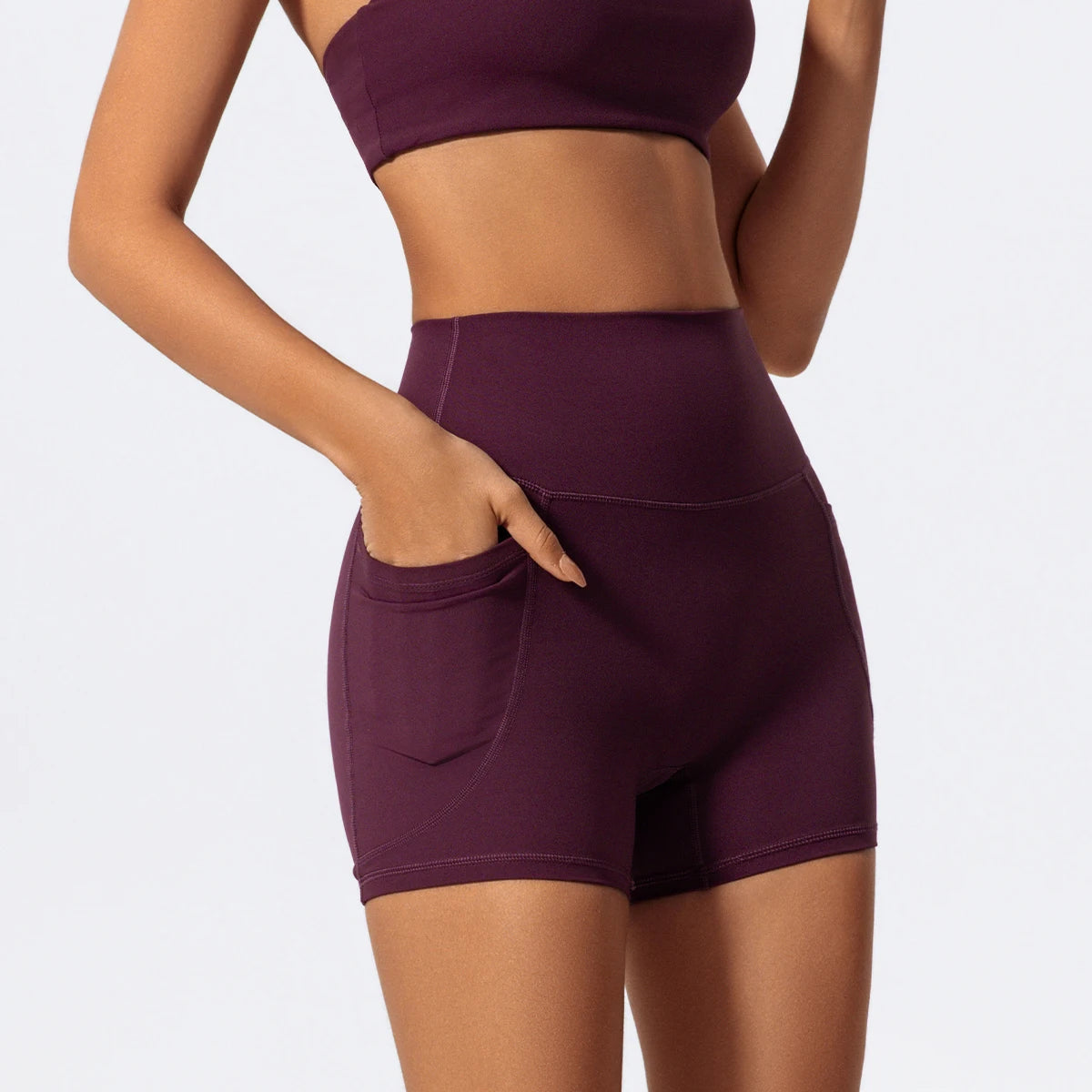 High-Waist Pocket Shorts